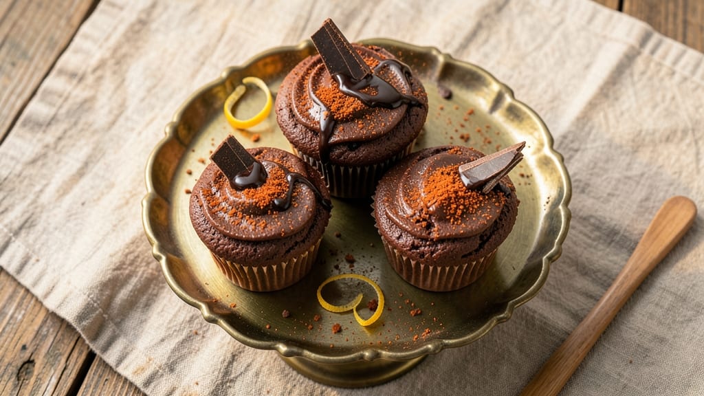 Chili Chocolate Cupcakes Recipe: Molten Cocoa Hearts With Spiced Rum Swirls