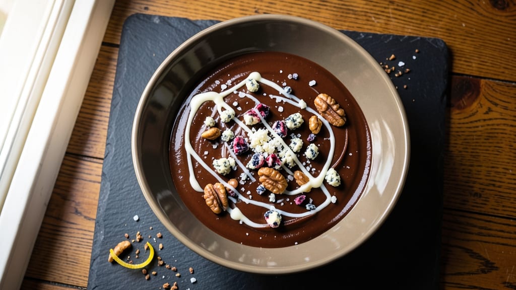 Blue Cheese and Chocolate Recipe: Rich Pairing With Crunchy Walnut Topping