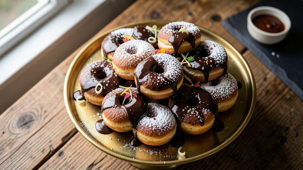 Baked Chocolate Glazed Donuts Recipe: Crispy Shells With Molten Chocolate Drizzle