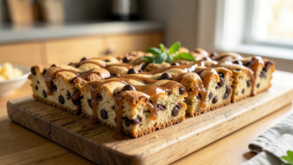 Caramel Chocolate Chip Cookie Bars Recipe: Fudgy Layers With Crunchy Edges