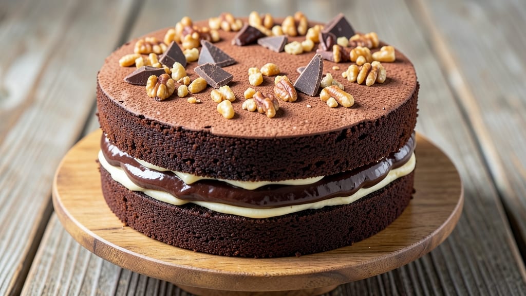 Chef Aj's German Chocolate Cake Recipe: Triple-Layered Magic With Peanut Butter Crunch