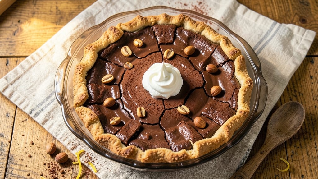 Bittersweet Chocolate Pie Recipe: Deep Cocoa Crunch and Silky Swirls