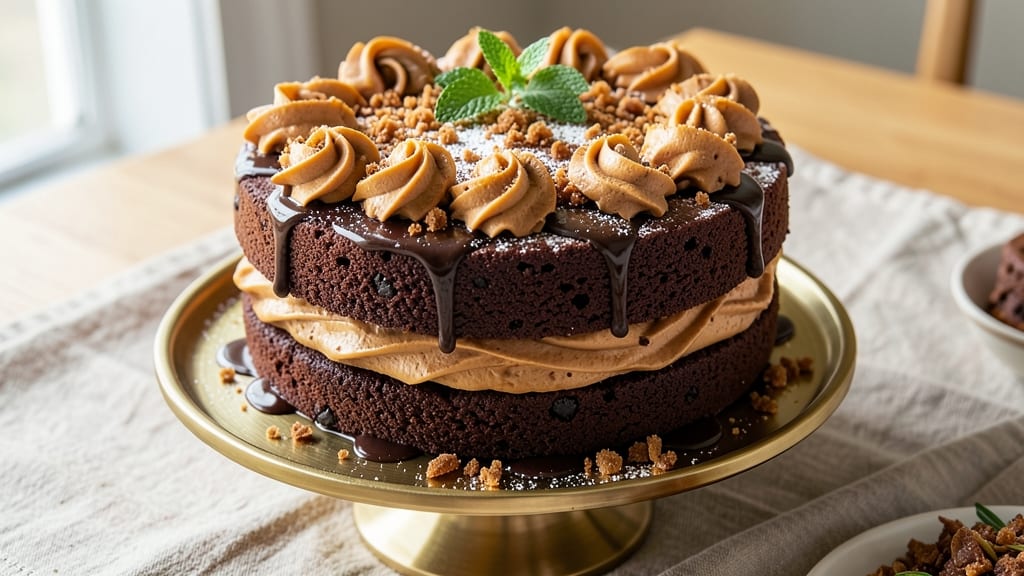 Butterscotch Chocolate Cake Recipe: Fudgy Cracks and Caramelized Swirls