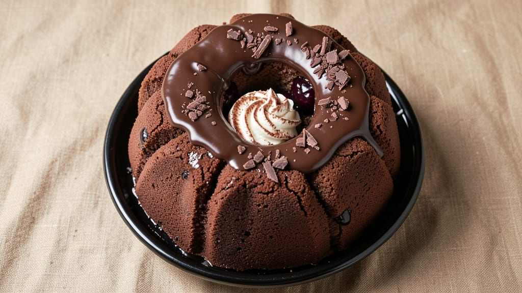 Black Forest Chocolate Bundt Cake Recipe: Deep Coffee Swirls and Moist Layers