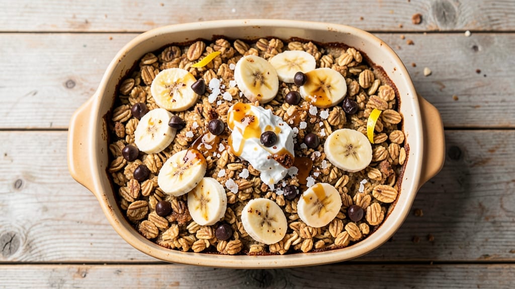 Baked Oatmeal Recipe with Banana and Chocolate Chip: Warm Spice and Melty Sweetness Combo