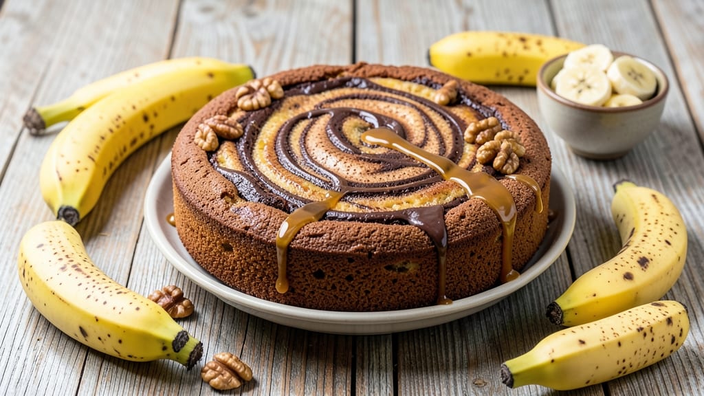 Banana Chocolate Marble Cake Recipe: Swirled Magic With Moist Layers