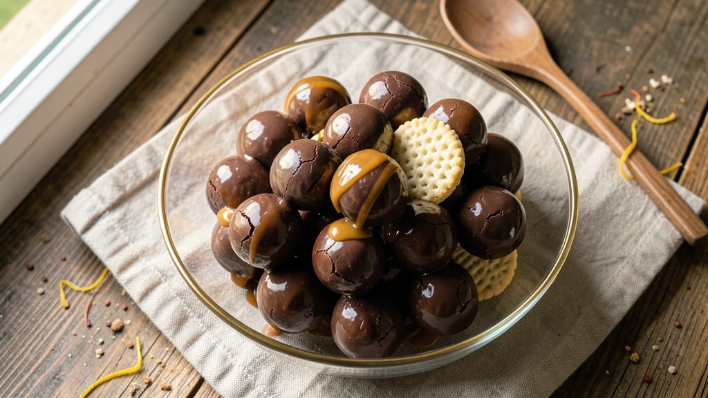 Caramel Chocolate Balls Recipe: Fudgy Shells With Caramel Surprises Inside