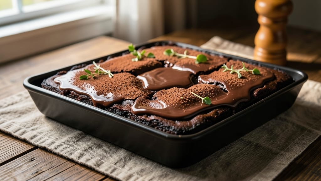 Brownie Recipe With Melted Chocolate And Cocoa Powder: Double Fudgy Layers With Melty Swirls