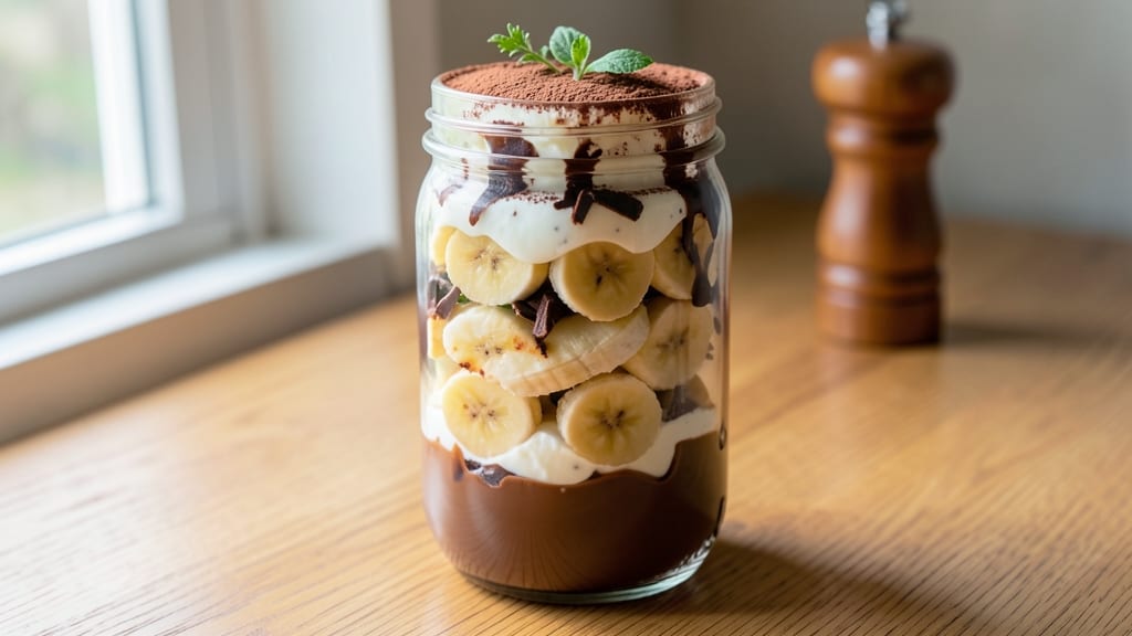 Banana Chocolate Parfait Recipe: Layered Creaminess With Crunchy Granola Topping