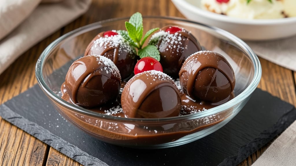 Cherry Chocolate Balls Recipe: Crunchy Cocoa Shells With Molten Centers
