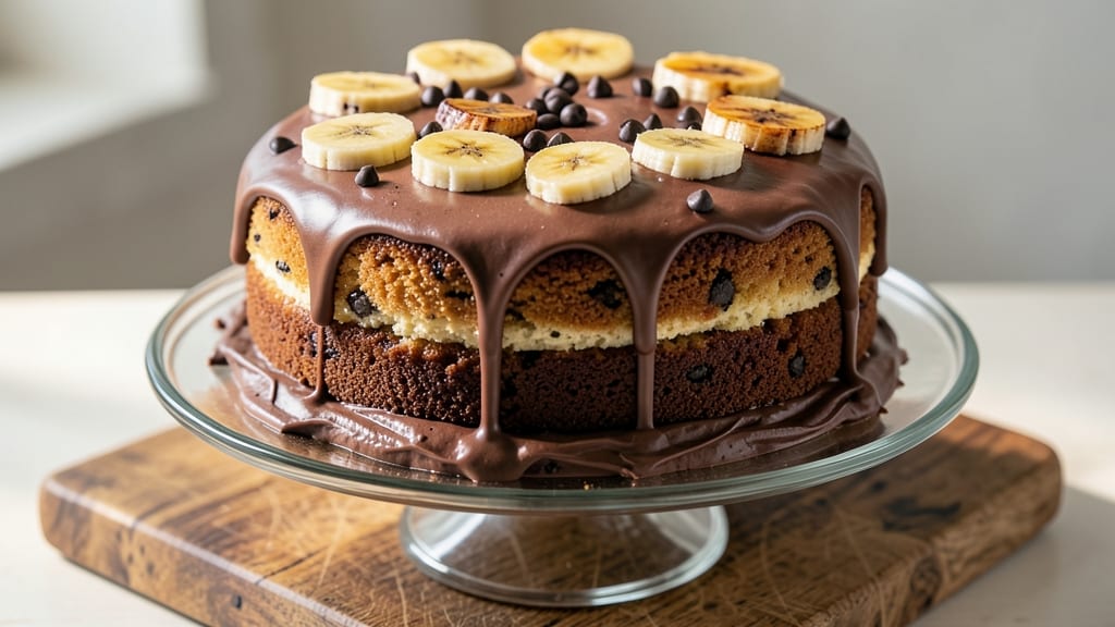 Banana Chocolate Yogurt Cake Recipe: Triple-Layered Moisture With Fudgy Swirls