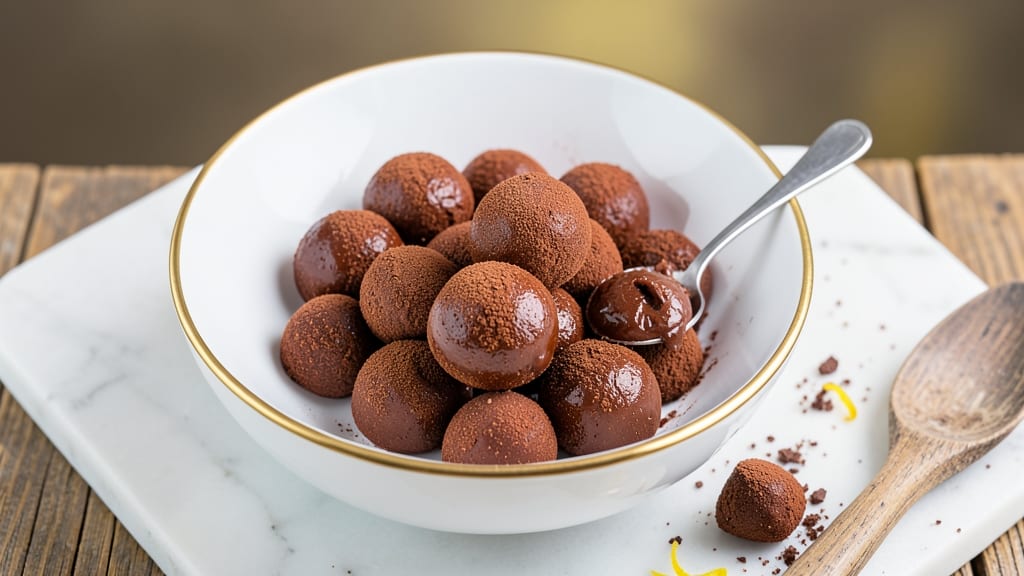Bittersweet Chocolate Truffles Recipe: Rich Ganache Wrapped in Crisp Cocoa Shells