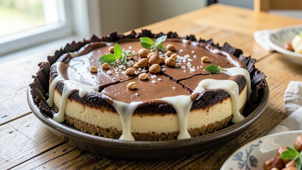 Best Chocolate Burnt Cheesecake Recipe: Smoky Caramelized Top With Crunchy Chocolate Shell
