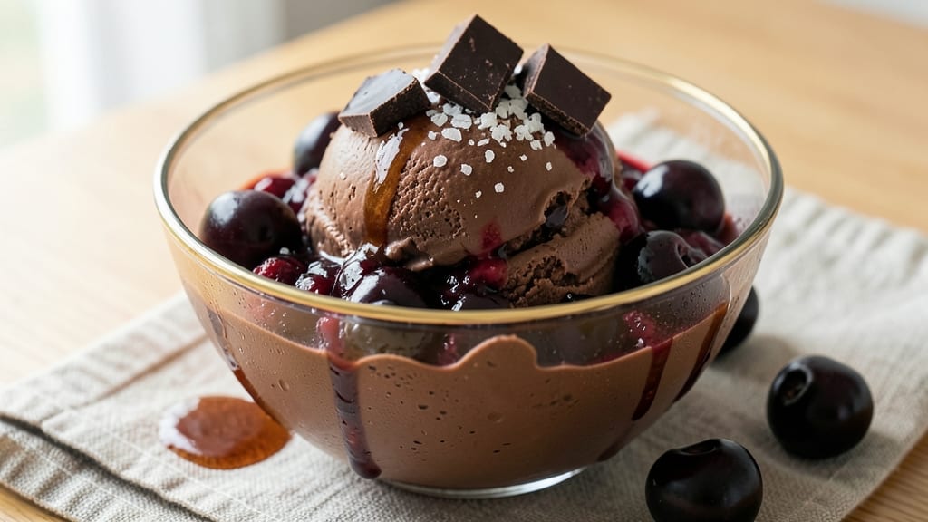 Black Cherry Chocolate Ice Cream Recipe: Fudgy Melts with Tart Cherry Surprise