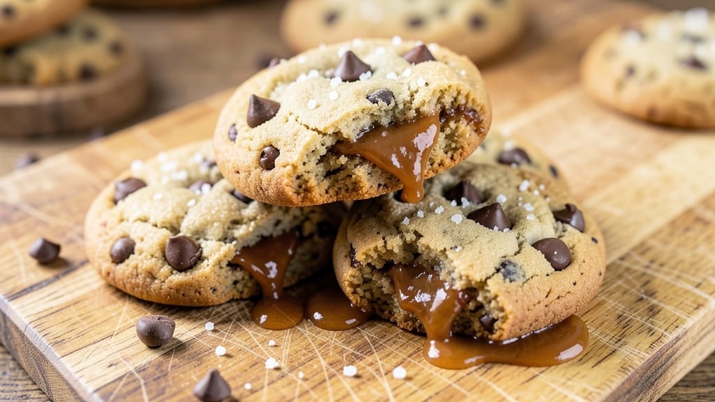 Caramel Stuffed Chocolate Chip Cookies Recipe: Warm Gooey Centers That Never Burn
