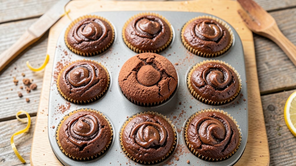 Bakery-Style Chocolate Muffins Recipe: Double-Layered Fudgy and Fluffy Magic